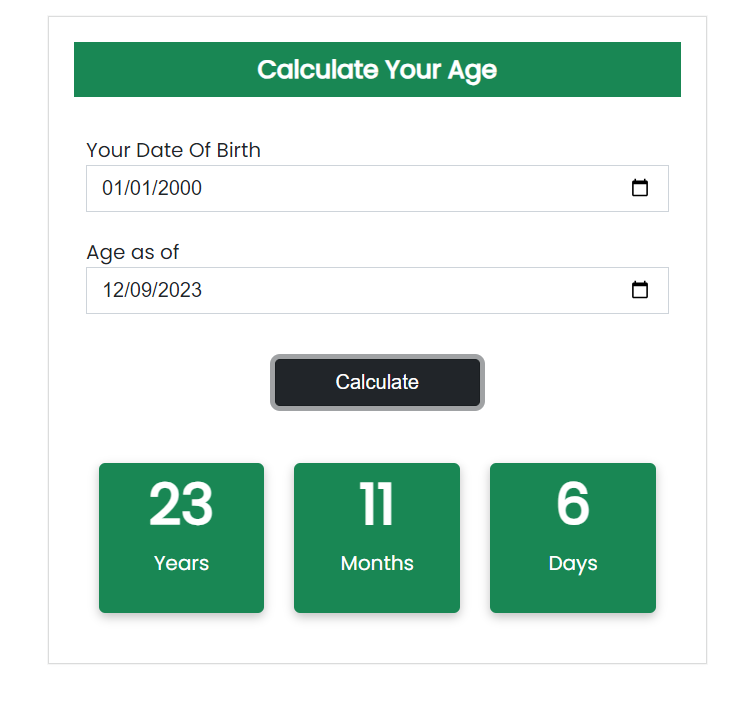 Age Calculator